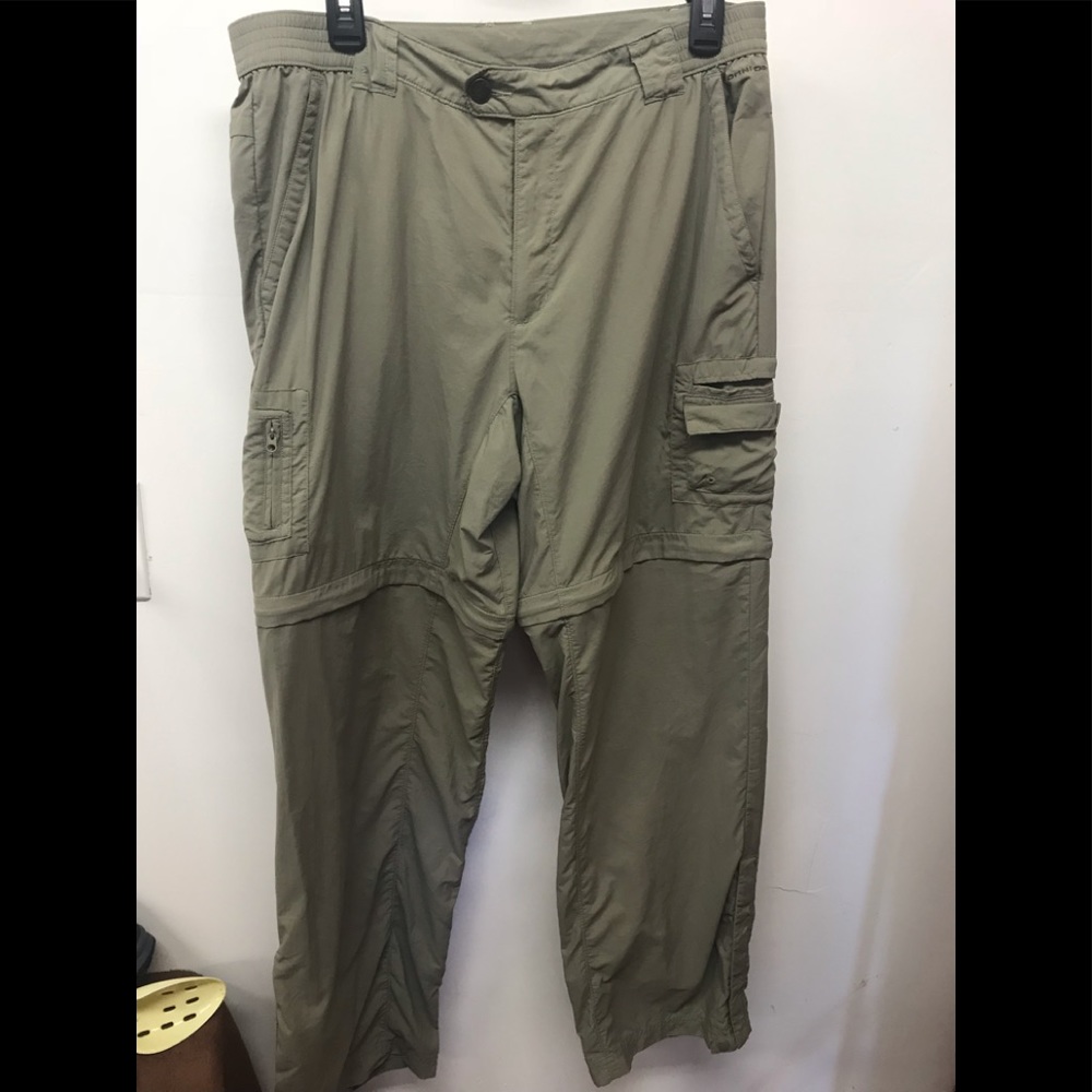 Columbia titanium size large zip off pants